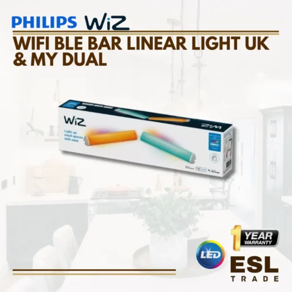 PHILIPS WIFI BLE BAR LINEAR LIGHT UK & MY DUAL - 10.5W - 2200K-6500K