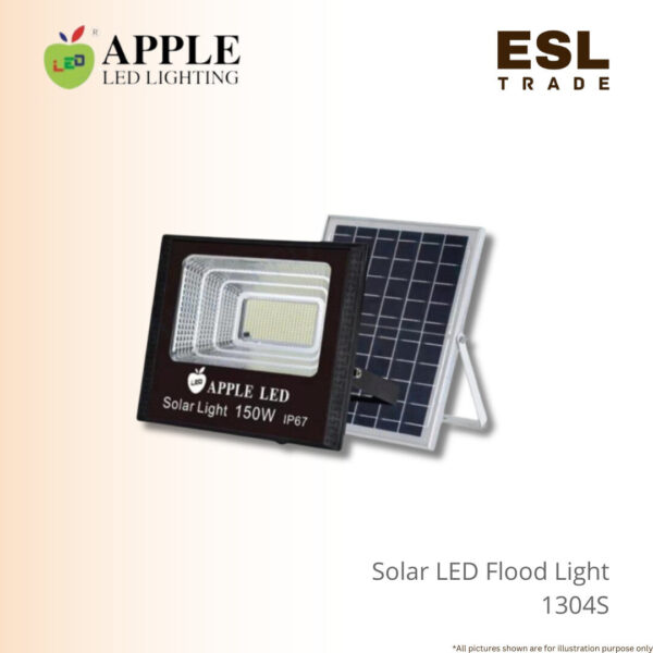 APPLE LED Solar Spotlight 150W - Weatherproof Outdoor Lighting