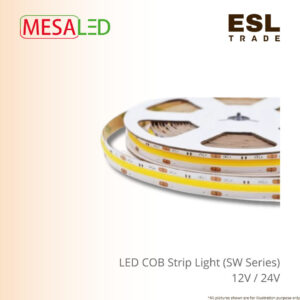 MESALED COB LED Strip Light SW Series DC 12V 24V 12Wm - 5M Roll