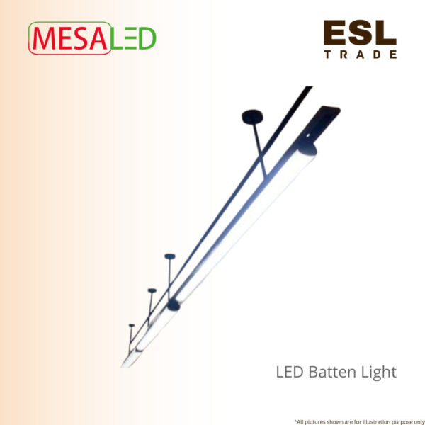 MESALED LED Batten Light 25W 50W - 2FT 4FT High Lumen LED Batten Fixture