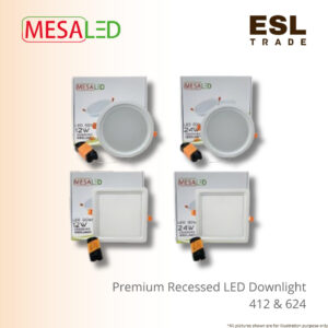 MESALED Premium LED Recessed Downlight 12W 24W - 3000K 4000K 6500K Round Square