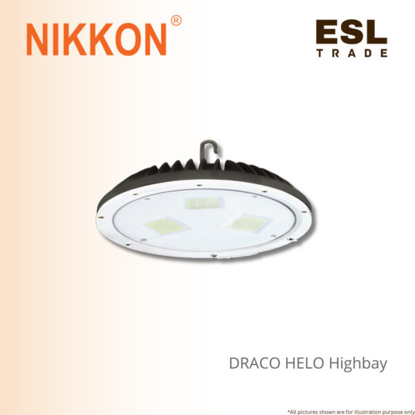 NIKKON DRACO HELO LED High Bay Light 50W 100W 150W 200W - IP65 Daylight (5700K)