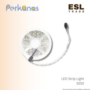 PERKUNAS Indoor LED Strip Light 5050 (5 Meter) - High Density RGB & Single Colors - Under Cabinet, Shelf, Recess Lighting