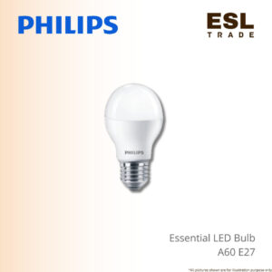PHILIPS Essential LED Bulb Gen5 A60 E27 5W 7W 9W 11W 13W - Long-Lasting Bulb Indoor Lighting