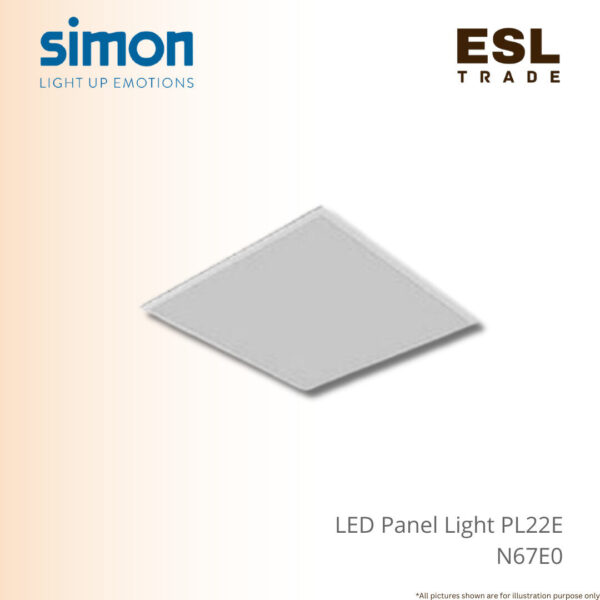 SIMON LED Panel Light PL22E 48W/80W -600x600 & 603x1203 - Commercial & Home Lighting