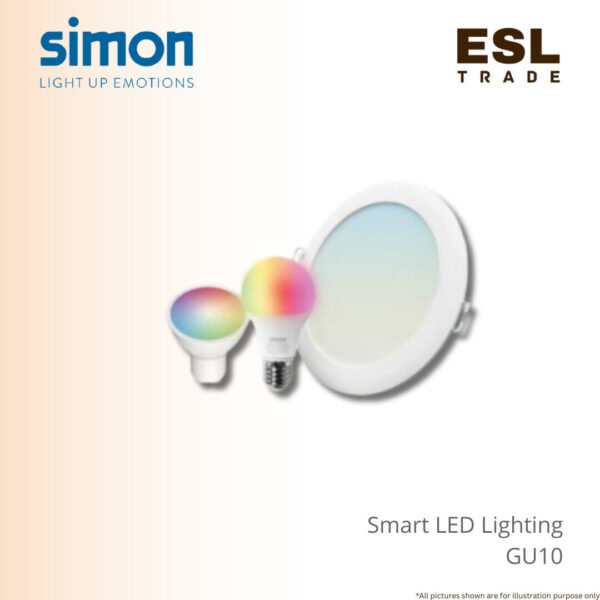 SIMON Smart LED Lighting Smart GU10 5W -Easy setup smart GU10 bulb Long Life 20000 Hrs