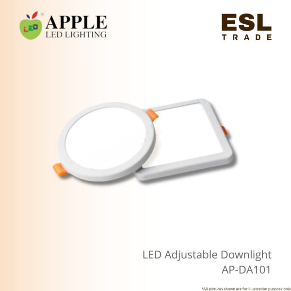 APPLE LED Adjustable Downlight 18W - Round Square