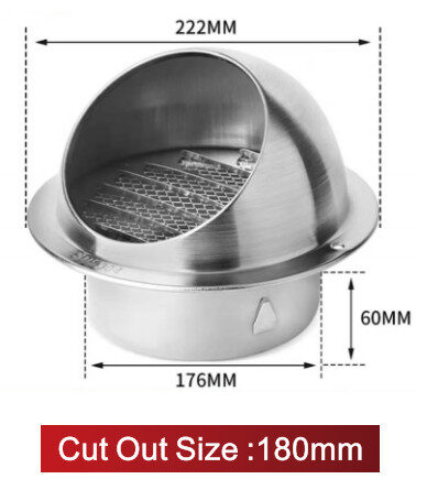 Stainless steel air vent