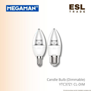 MEGAMAN Candle Bulb E14 E27 5W - Dimmable YTC37Z1 CL-DIM