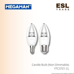 MEGAMAN Candle Bulb E14 E27 5W - YTC37Z1 CL