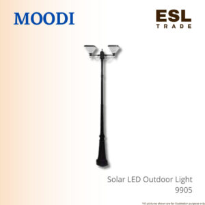 MOODI SOLAR LED OUTDOOR LIGHT DOUBLE 2.2M 9905 - POLE ONLY