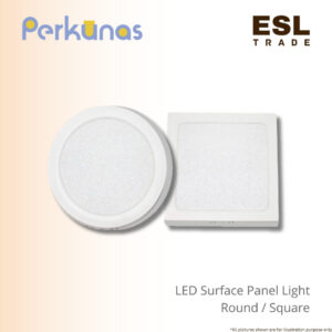 PERKUNAS LED Surface Panel Light 12W 18W 24W - Round Square Kitchen Lamp (SIRIM Approved)