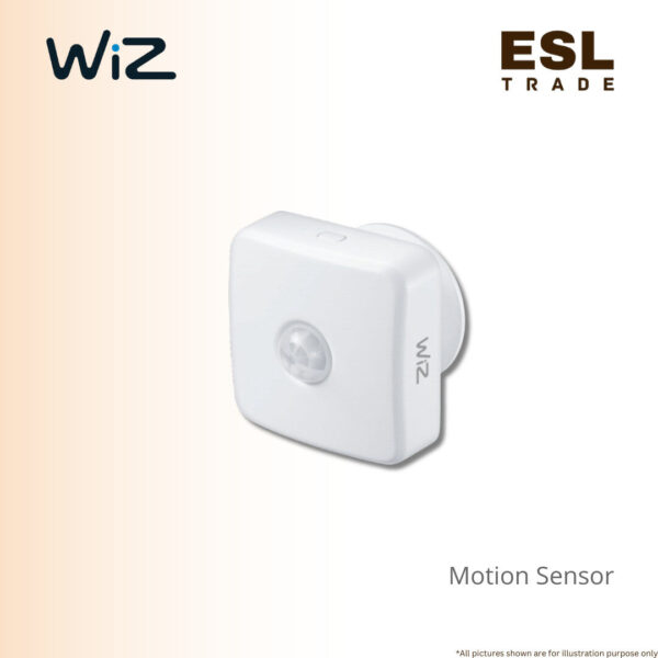 PHILIPS WiZ Motion Sensor with Batteries - 120° Detection, 15m Control