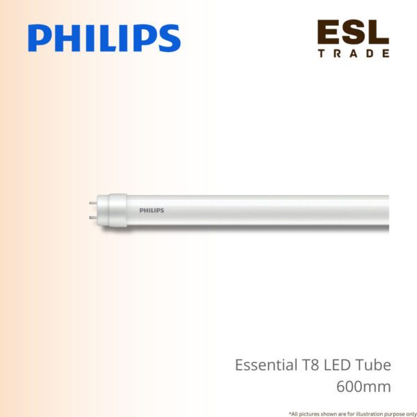 Philips Essential LED T8 Tube 8W 600mm Cool Daylight