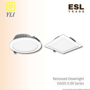 YLI LED Recessed Downlight OASIS S 09 Series 12W 15W 18W