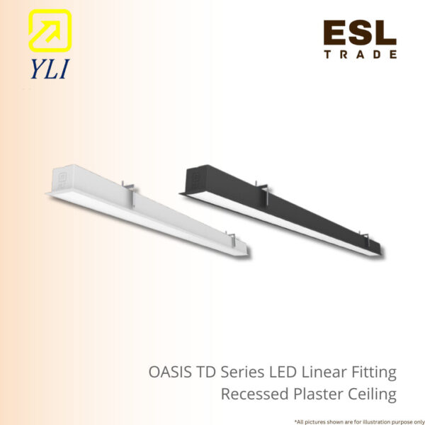 YLI OASIS TD Series LED Linear Fitting (Recessed Plaster Ceiling)