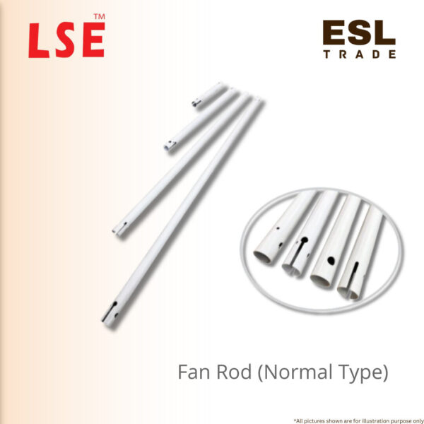 Durable Steel Ceiling Fan Rod with Epoxy Coating