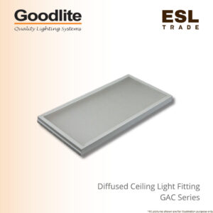 GOODLITE Diffused Ceiling Light Fitting GAC Series T-bar Recessed (Metric Size)