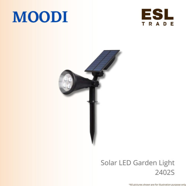 MOODI RGB Solar Garden Light 7W - Monocrystalline Panel