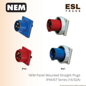 Panel Mounted Straight Plugs