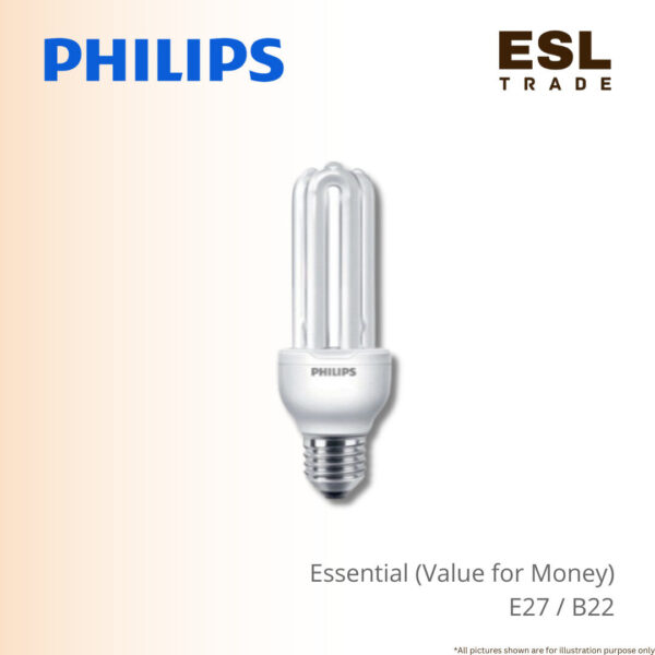 PHILIPS Conventional Bulb Essential (Value for Money) 18W 23W - E27 B22