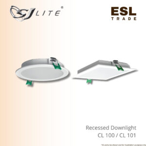 SJLITE LED Recessed Downlight CL 100 CL 101 12W 18W 24W