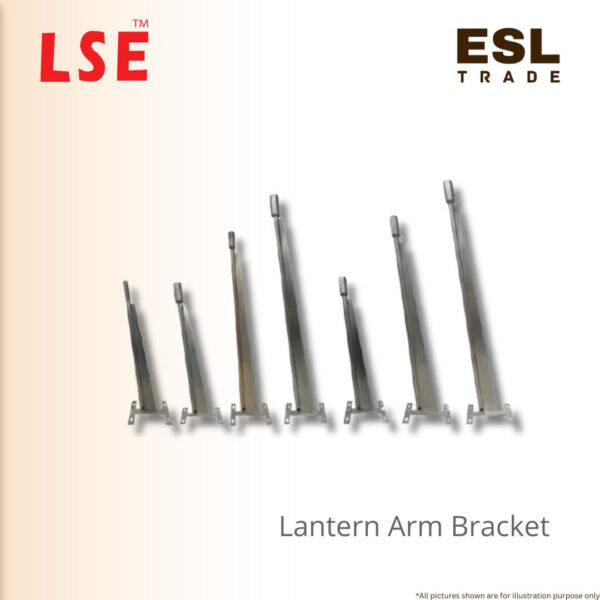 Street Lighting Lantern Arm Bracket - Zinc & HDG