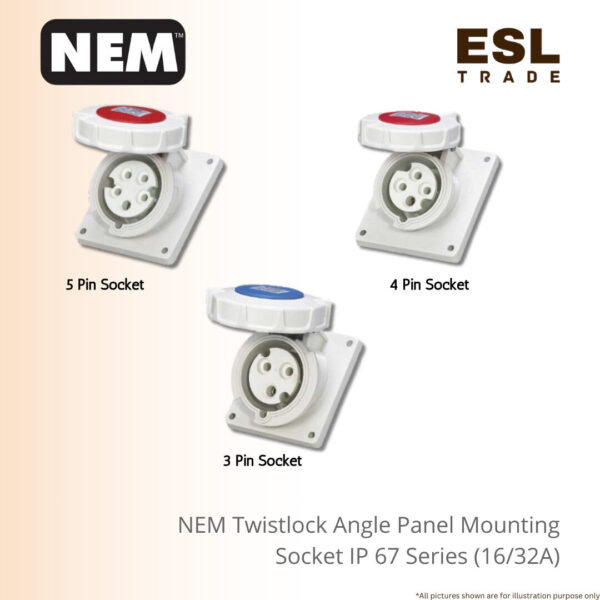 Twistlock Angle Panel Mounting Socket