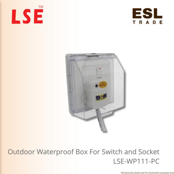 Weatherproof Outdoor Switch & Socket Box with Lock Hole IP66 SIRIM