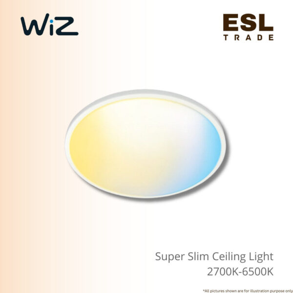 WiZ Smart Super Slim Ceiling Light 2700K-6500K