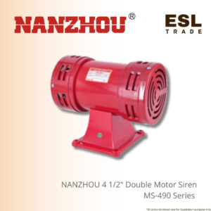 NANZHOU 4" Double Motor Siren MS 490- Heavy Duty Loud Warning Horn