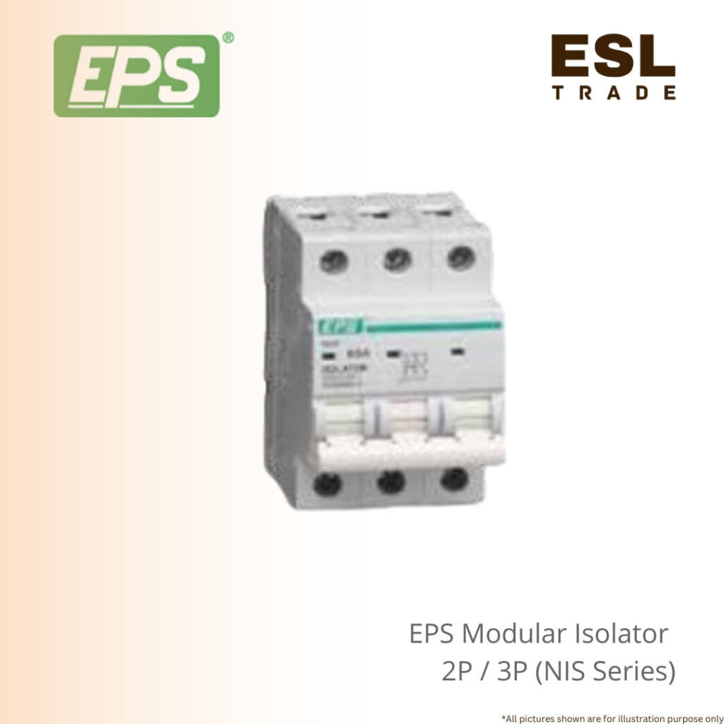 EPS Modular Isolator Switch 2P/3P 32A To 100A NIS Series DIN Rail Mount ...