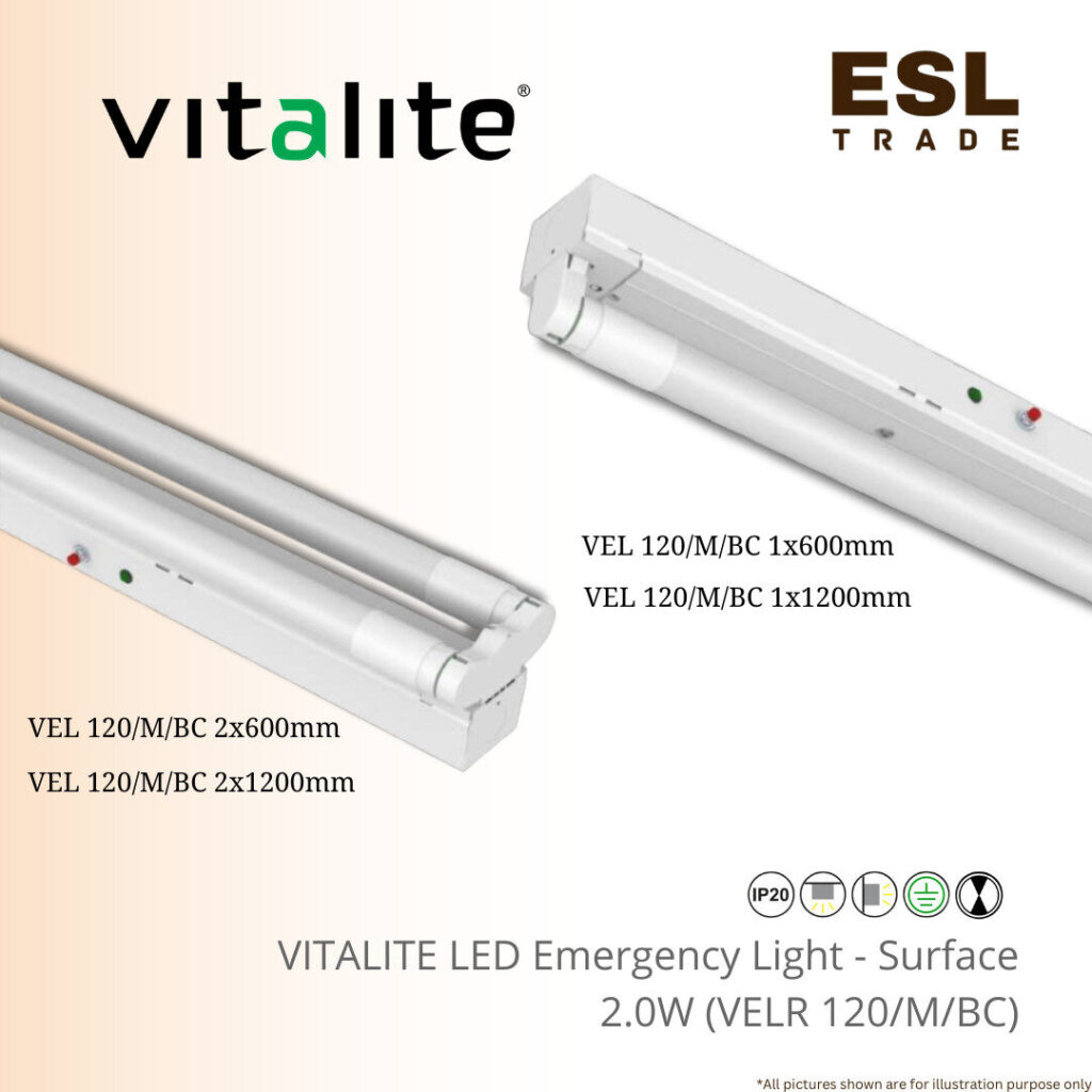 VITALITE LED Emergency Light - Surface Type [3000K, 4000K, 6500K] VEL ...