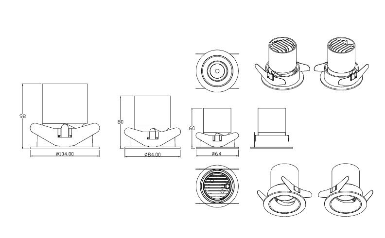 PHlLIPs smartbright Dimmable spot (RS051B LED4) (Detail A)