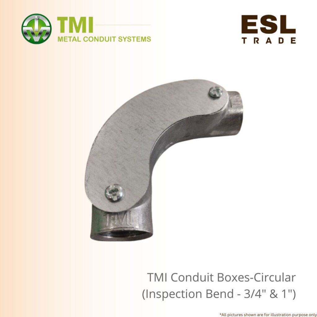 TMI Metal Conduit Box System Circular Inspection Bend (90° Sweep) 3/4 ...