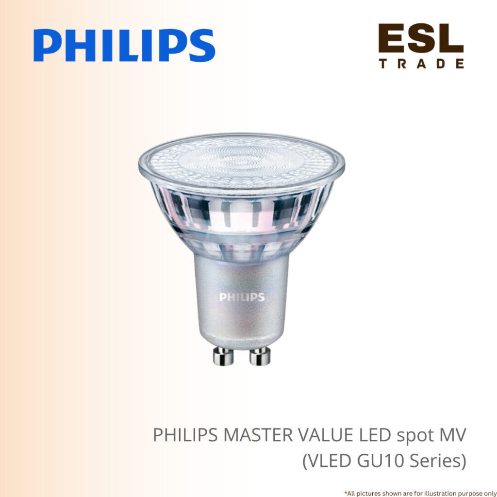 Value Led Premiumisation PHILIPS MASTER VALUE LED Spotlight MV VLE GU10 Series Excellent LED ...