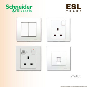 SCHNEIDER VIVACE White Switches & Sockets
