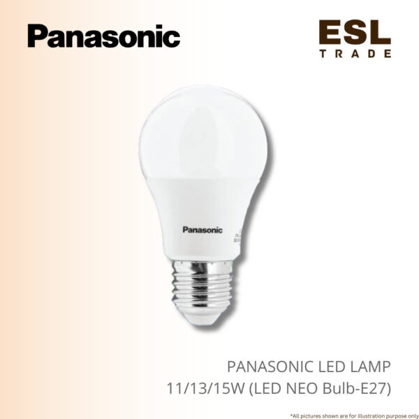 Panasonic LED Neo Bulb Series High Lumen E27 Energy Saving Lamps & 7W ...