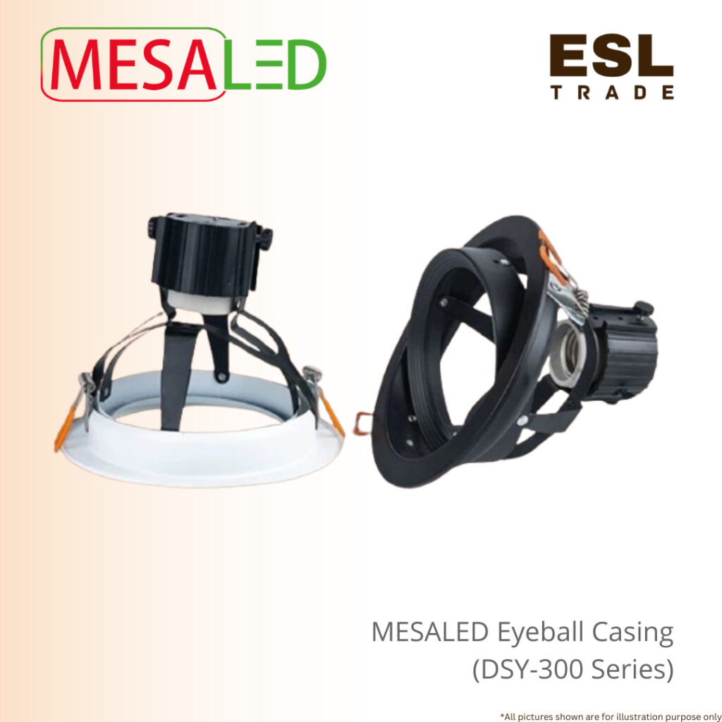 Mesaled Rd Led Eye Ball MESALED DSY300 Round Eyeball Casing Adjustable E27 Holder Par 30 ...